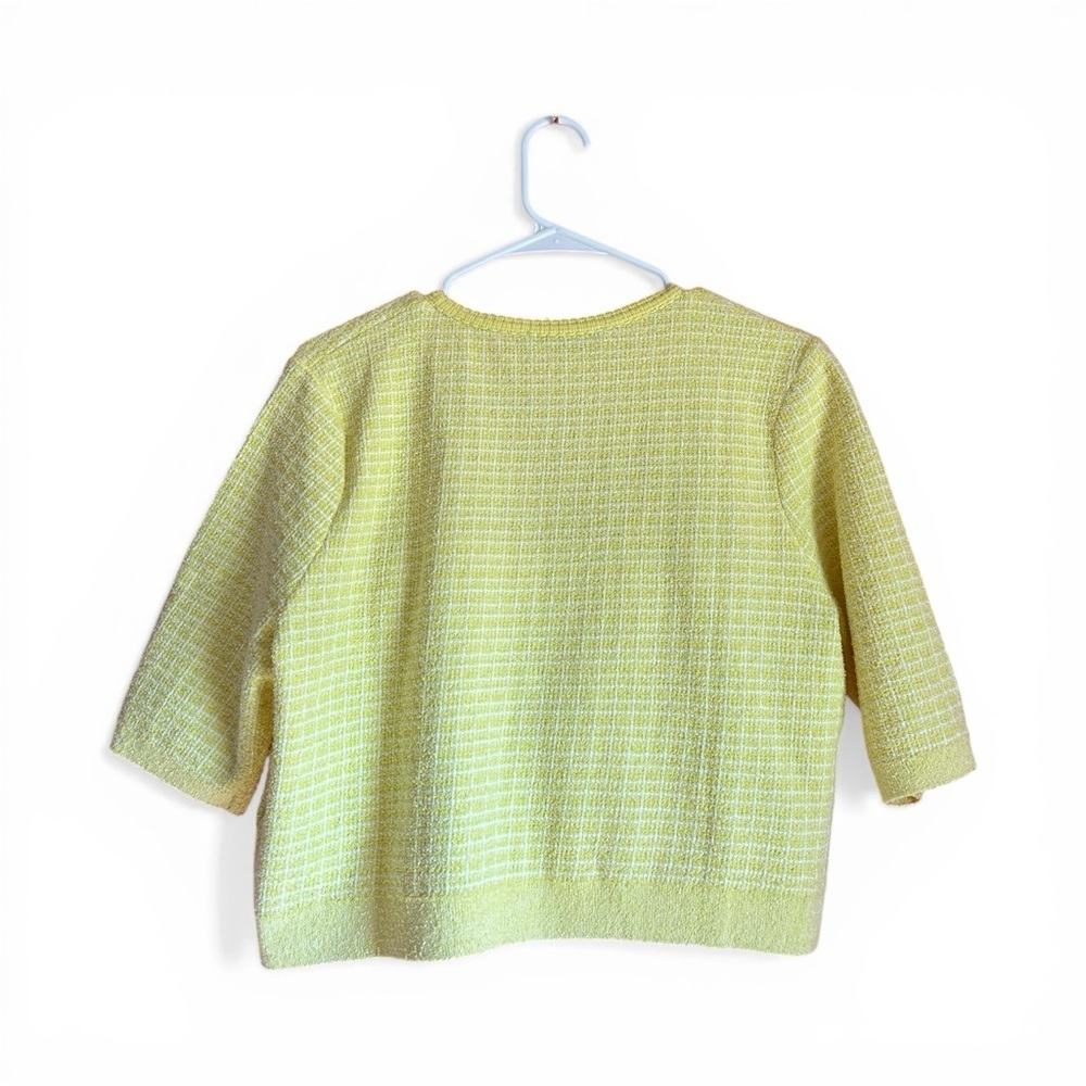 Zara Yellow Knit Cardigan and Top Set Size Large - Picture 6 of 10